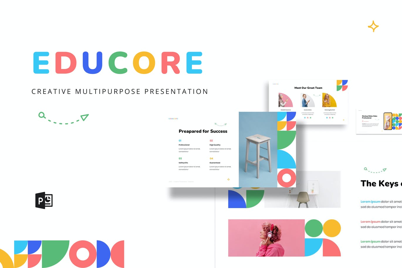 Educore – 创意趣味多用途PPT模板(PPT,PPTX)