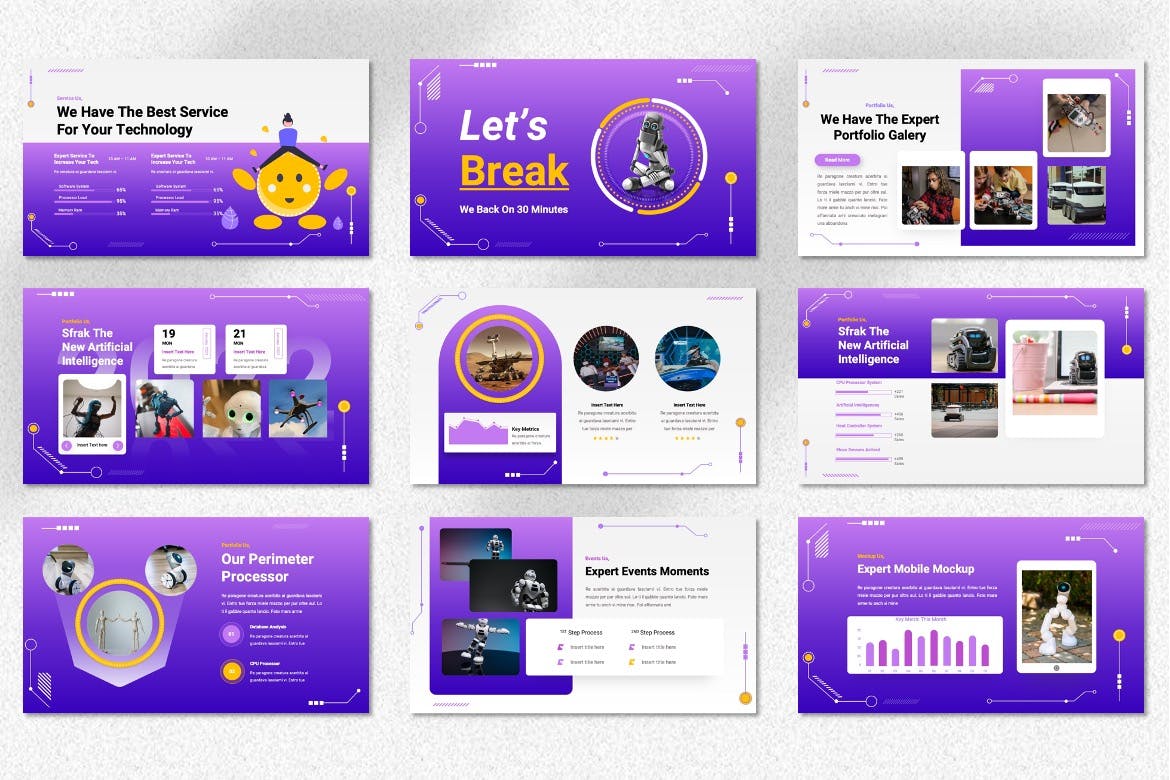 Sfrak – 精美技术主题PPT模板(PPTX)