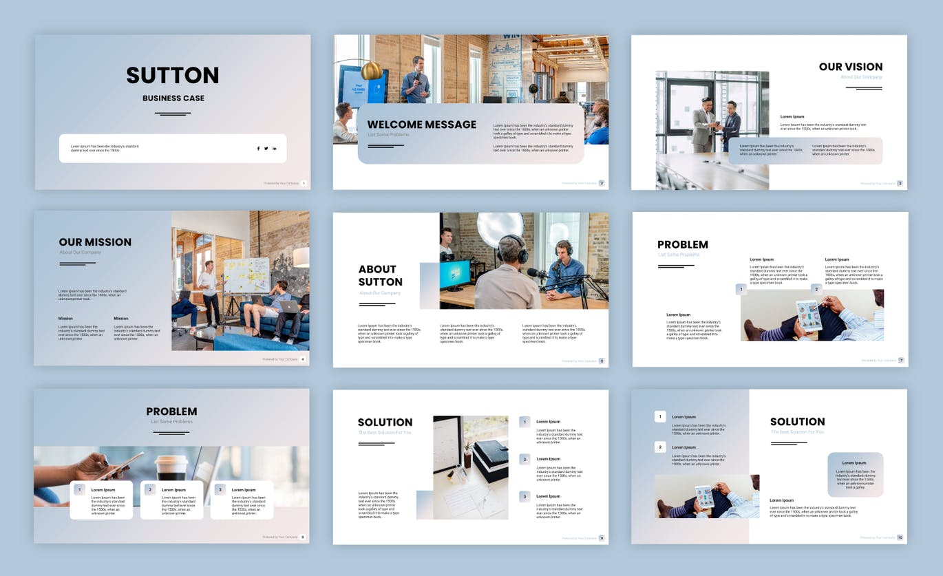 商业案例演示PPT模板 (PPT,PPTX)