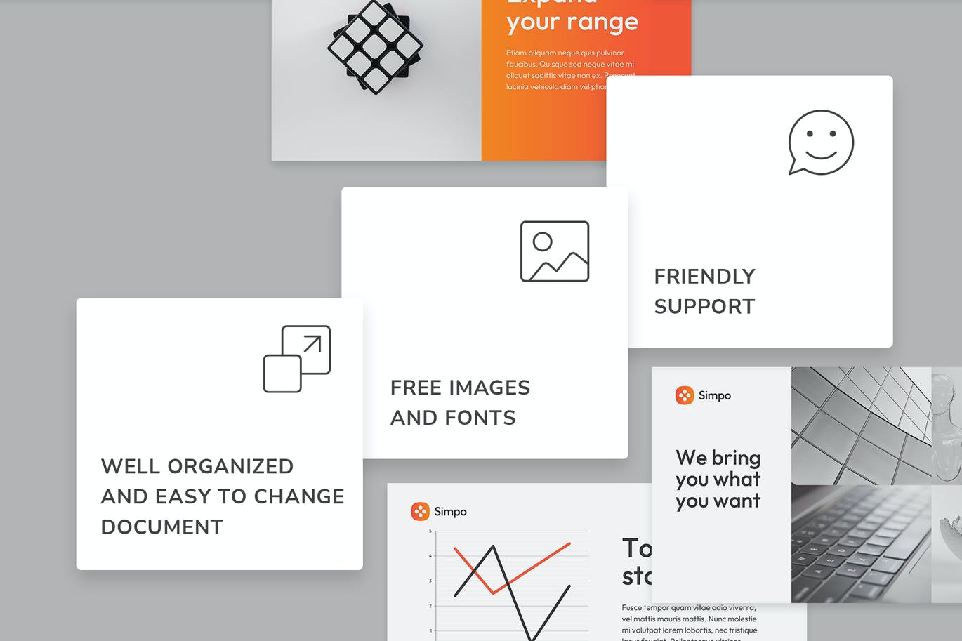 高品质的时尚高端简约清新多用途的现代风格PPT模板（pptx）