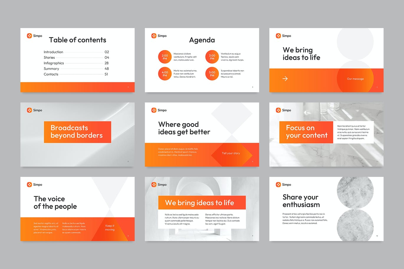 高品质的时尚高端简约清新多用途的现代风格PPT模板（pptx）