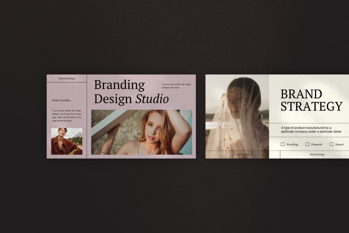 时尚高端复古质感的高品质PPT模板（pptx）