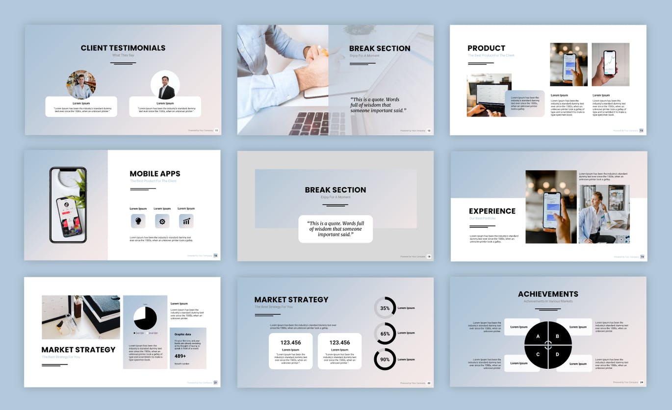 商业案例演示PPT模板 (PPT,PPTX)