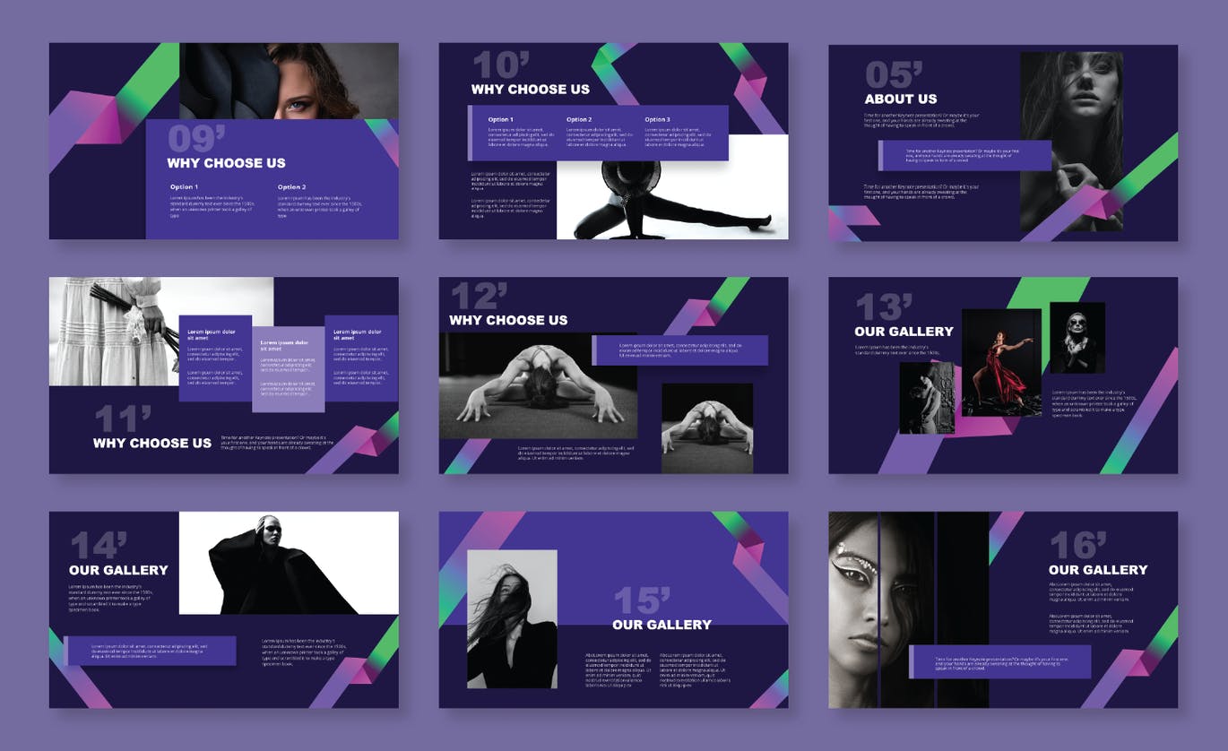 现代独特简历PPT设计模板 (PPTX)