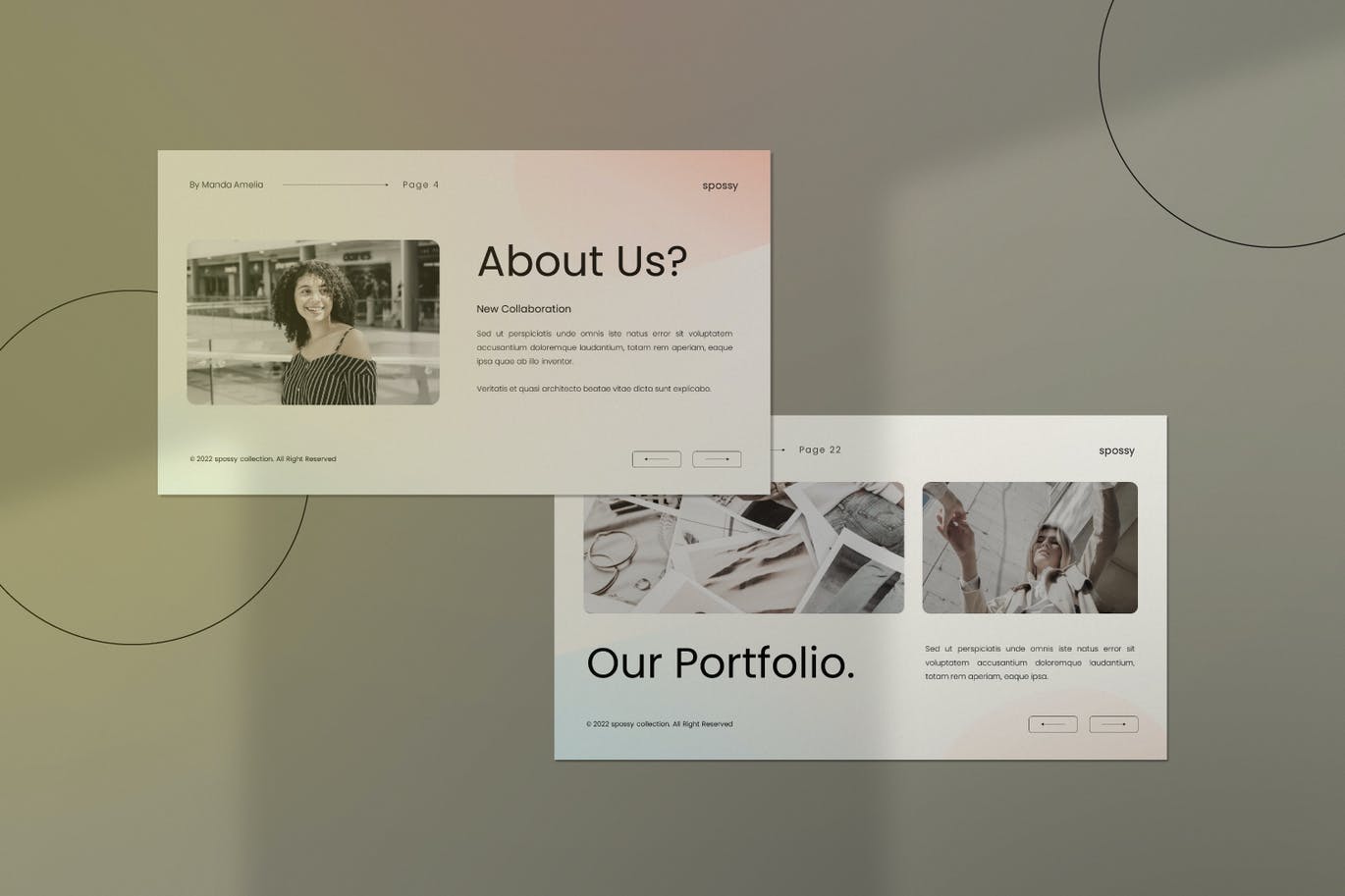 高品质的时尚高端专业的多用途清新品牌设计PPT模板（pptx）