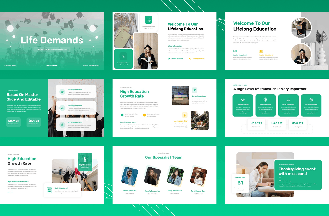 教育演示文稿PPT模板　 (PPT)