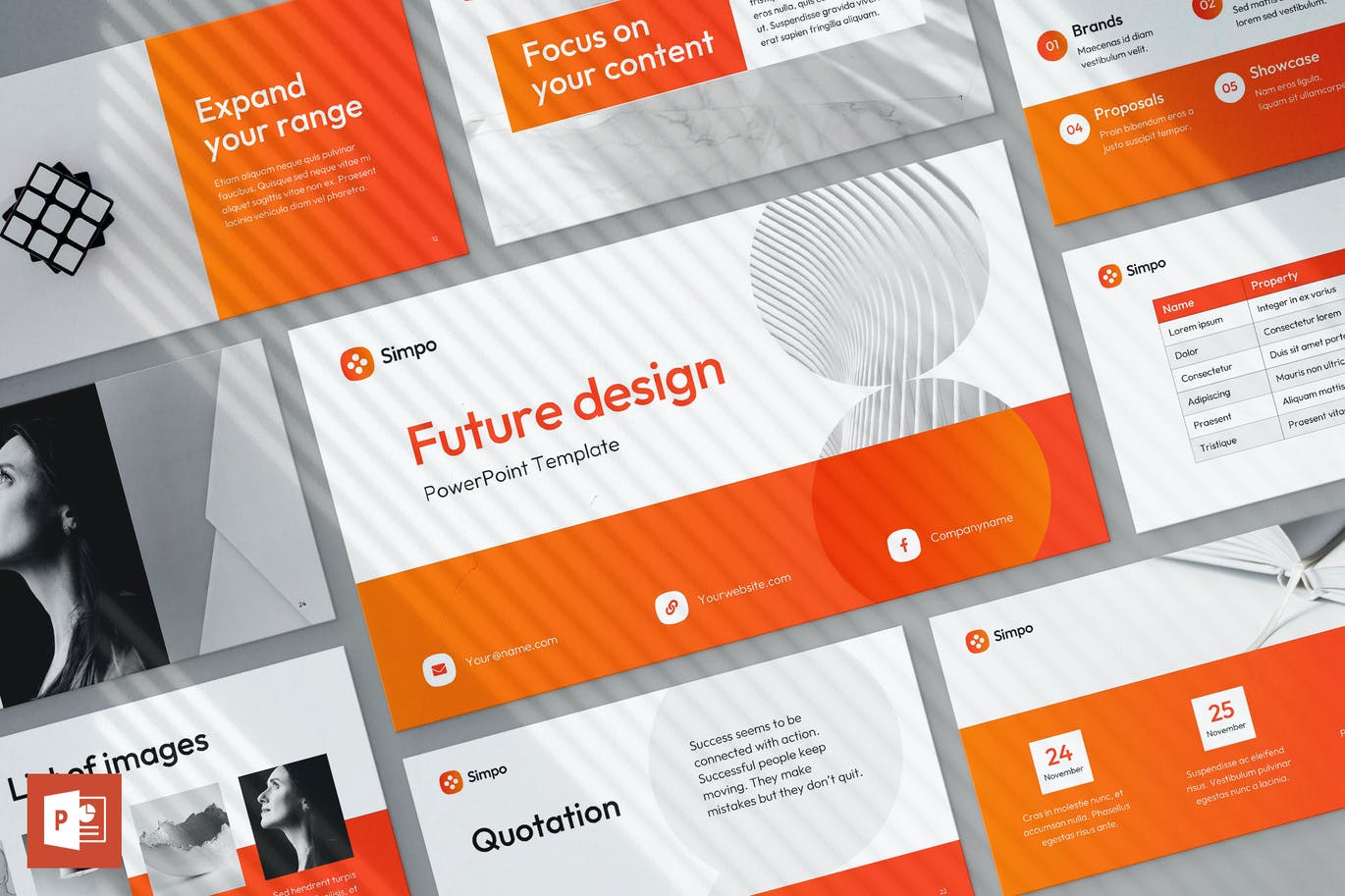 高品质的时尚高端简约清新多用途的现代风格PPT模板（pptx）