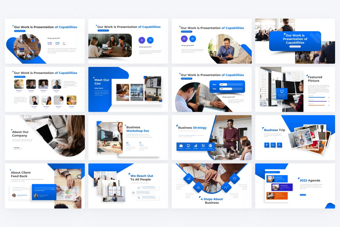 商业项目介绍PPT模板下载（PPTX）