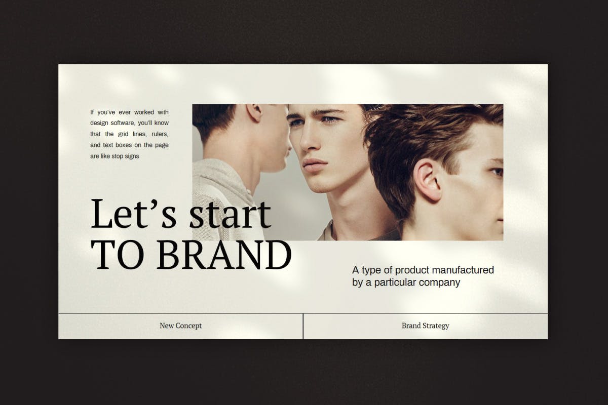 时尚高端复古质感的高品质PPT模板（pptx）