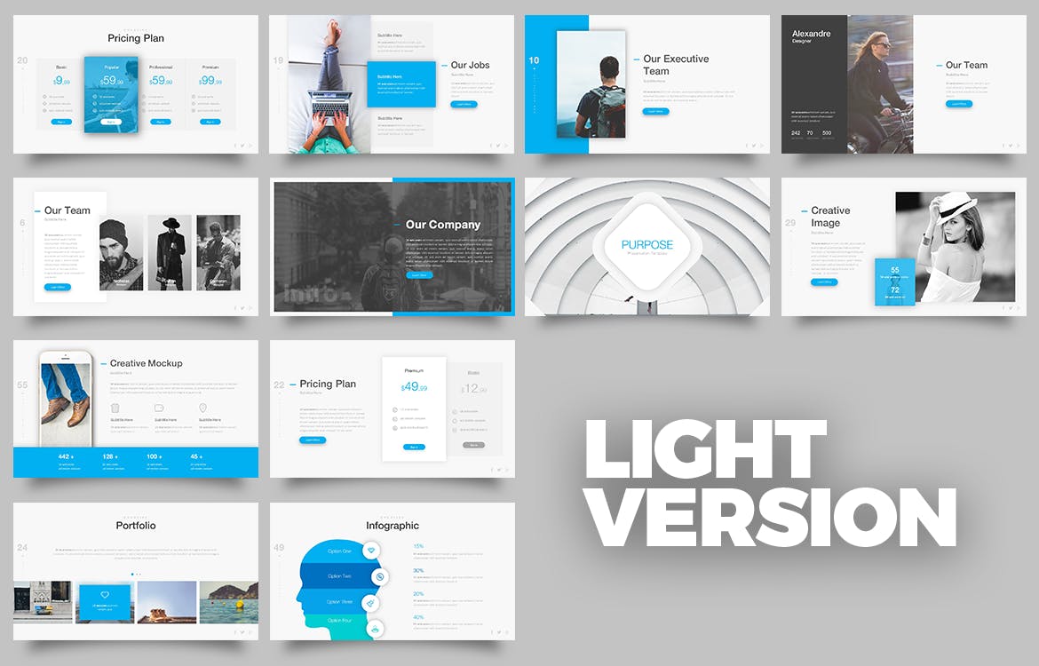蓝色ppt模板创意数据3d立体图形企业商务风工作汇报总结ppt素材新