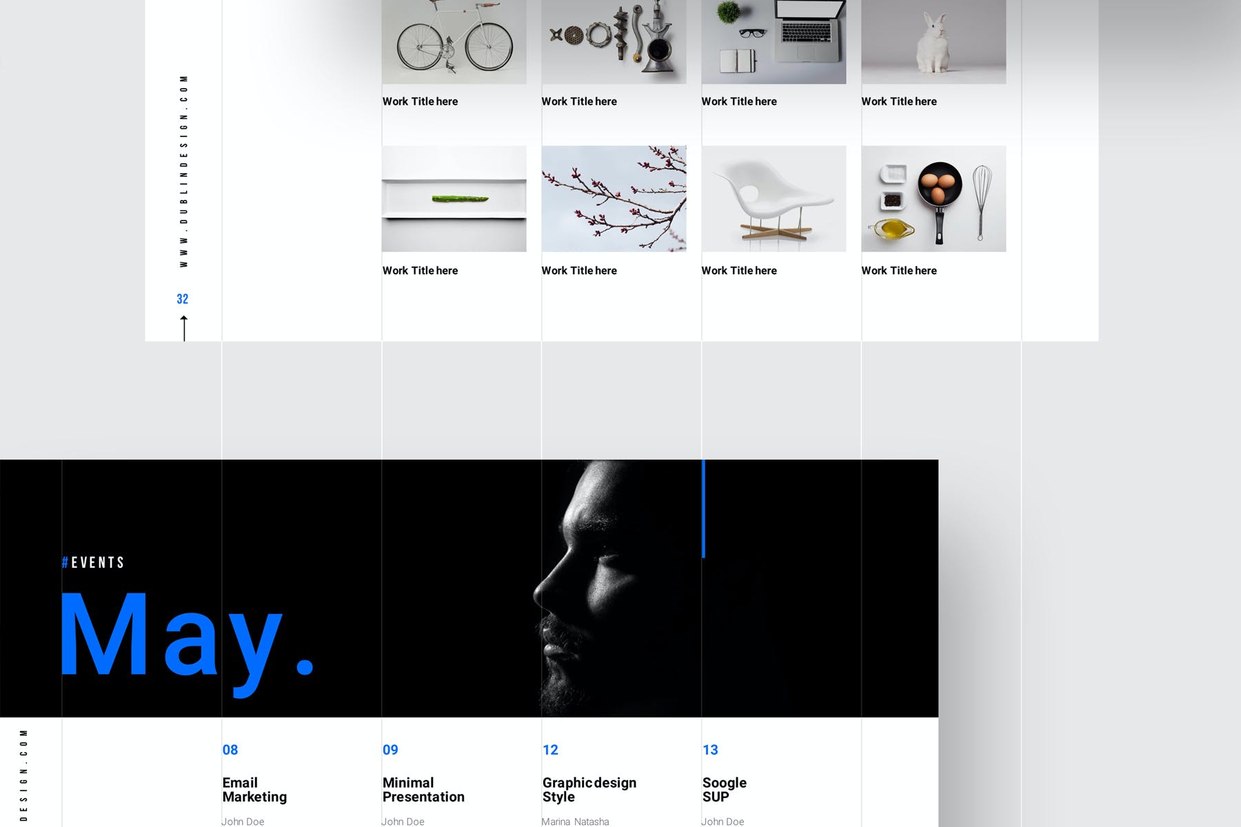 商务ppt模板精选欧美简约创意平面设计公司介绍 动态ppt素材新款