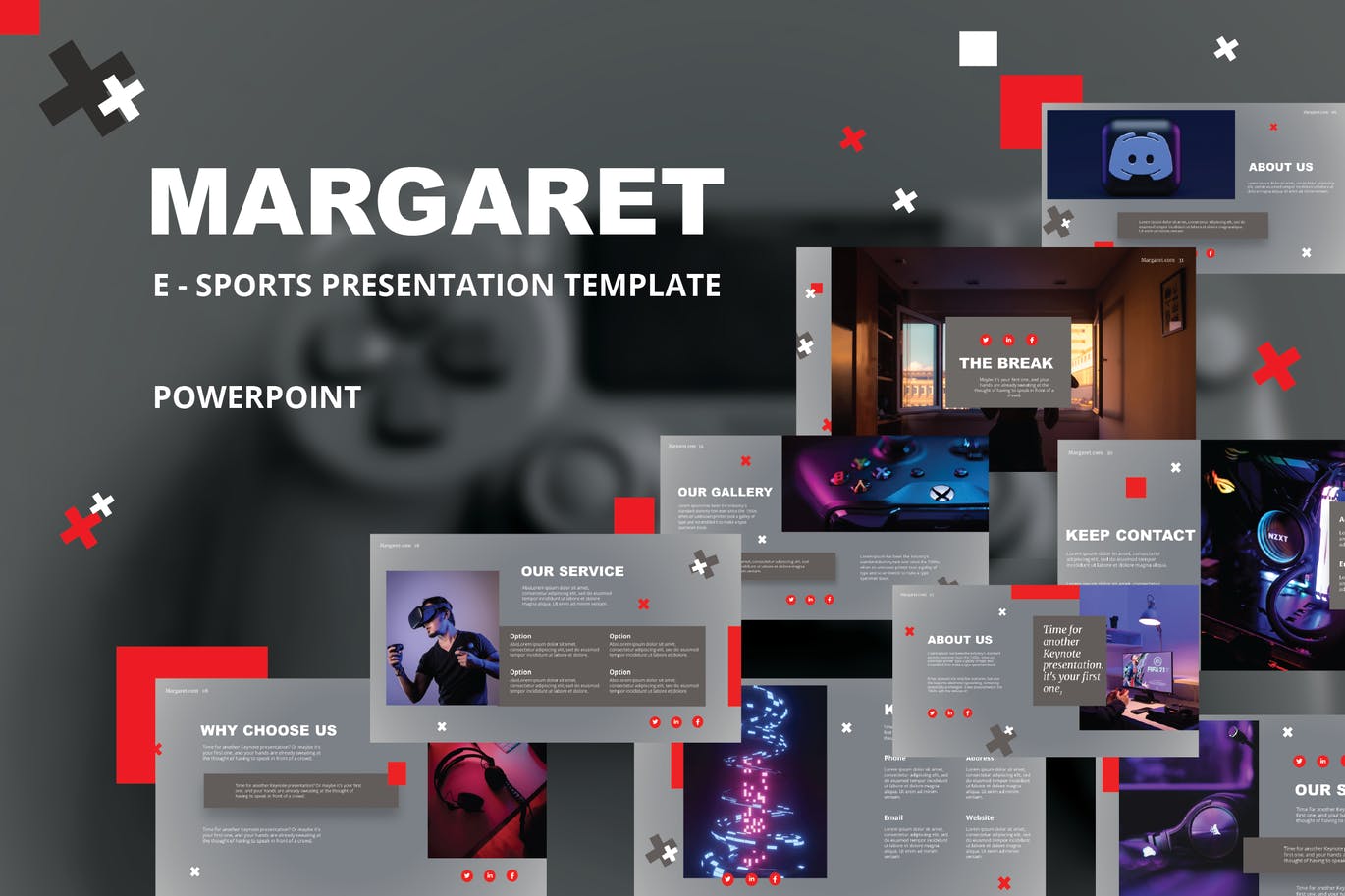 运动元素的PPT模版（PPTX）