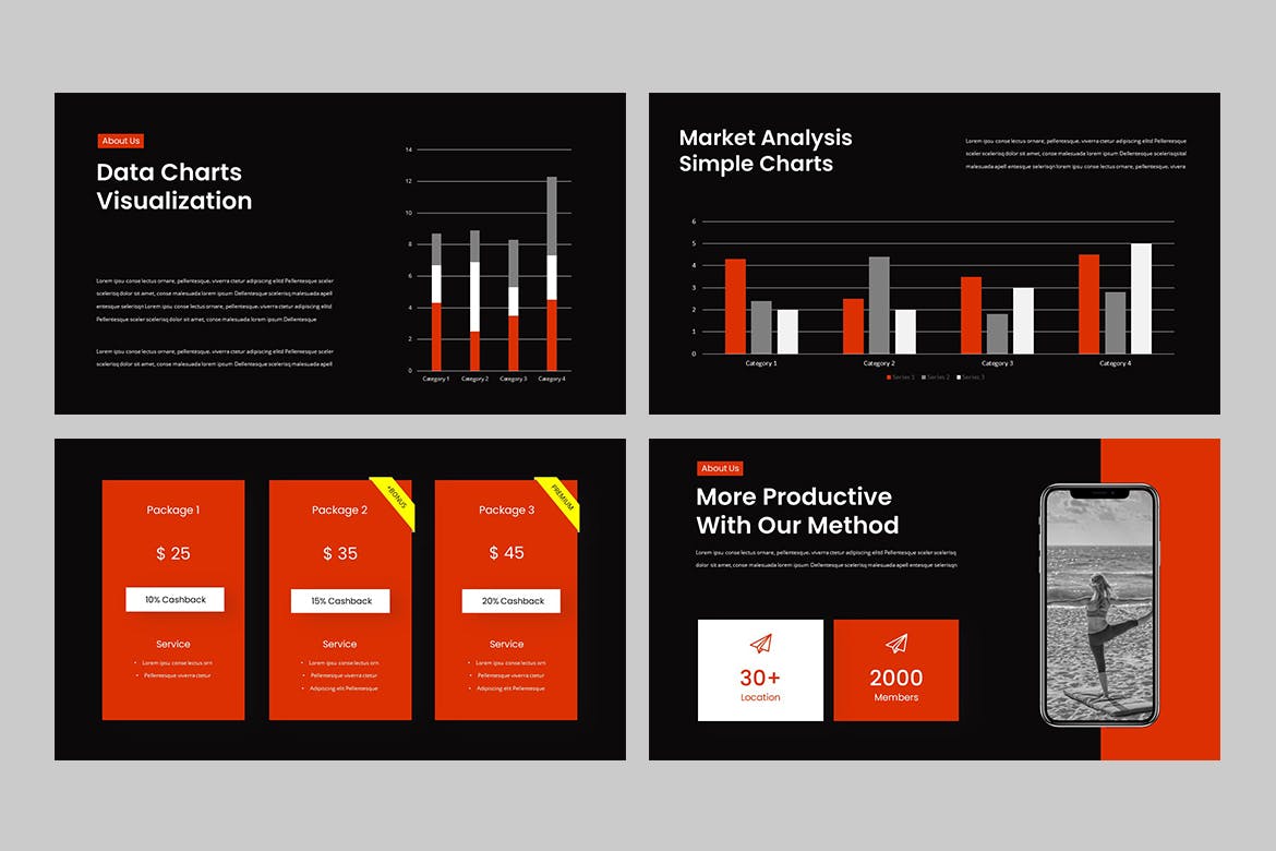 高品质的专业运动健身风格PPT模板（pptx）