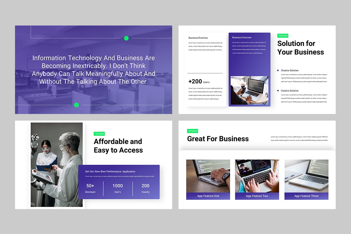 TECHIMA – 科技数据PPT模板(PPTX)