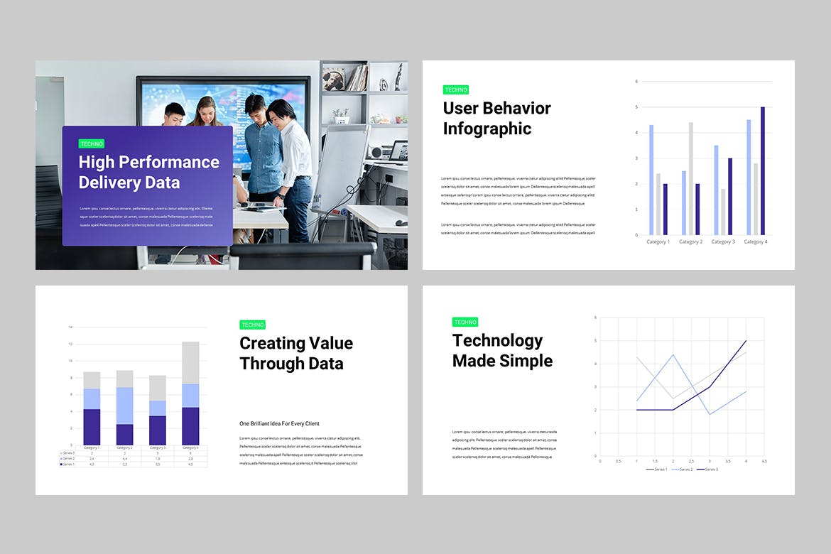 TECHIMA – 科技数据PPT模板(PPTX)