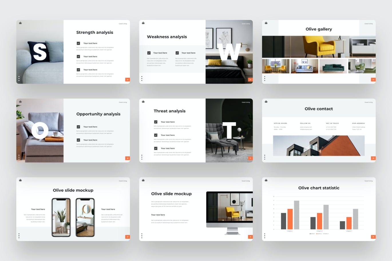 高品质的时尚高端简约多用途PPT模板（pptx）
