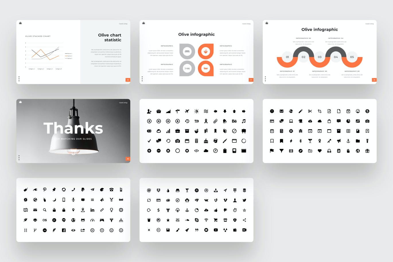 高品质的时尚高端简约多用途PPT模板（pptx）