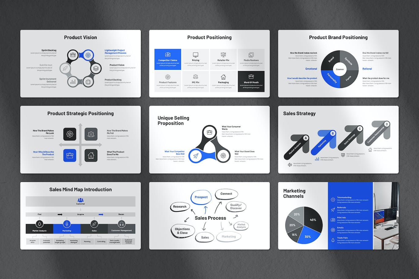 营销计划PPT图标模板下载 (PPTX)