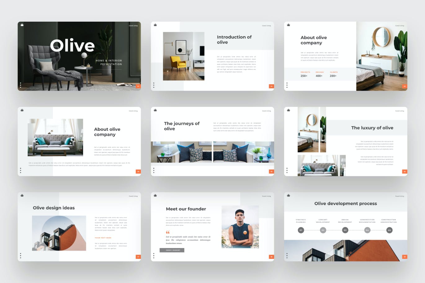高品质的时尚高端简约多用途PPT模板（pptx）