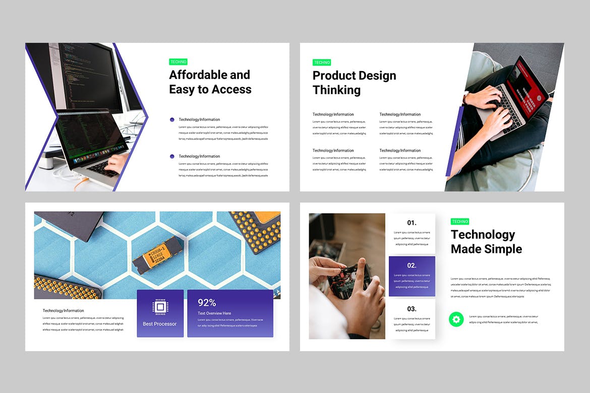 TECHIMA – 科技数据PPT模板(PPTX)