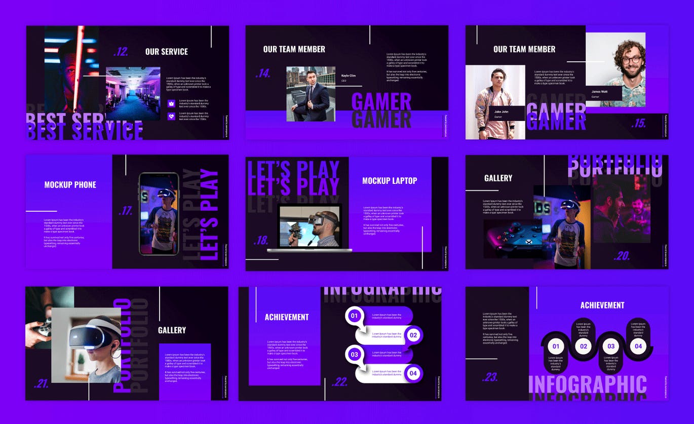 时尚运动PPT模版下载（PPTX）