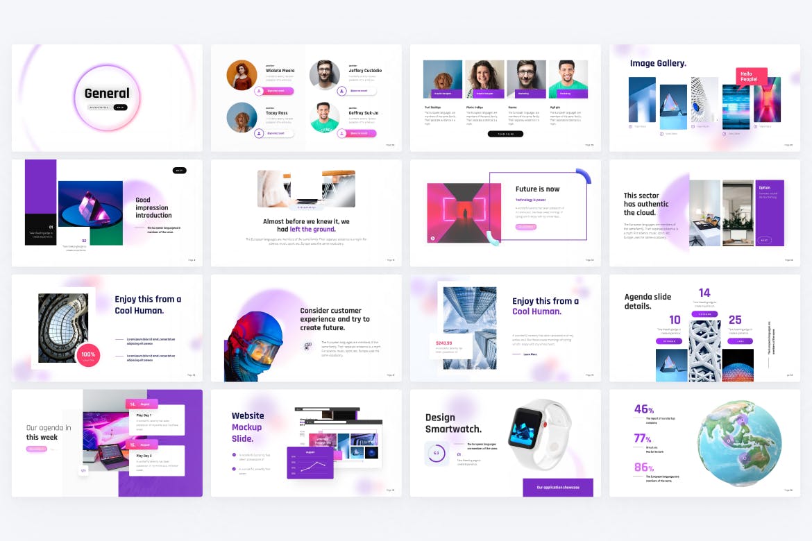 通用紫色高端创意PPT模板(PPTX)