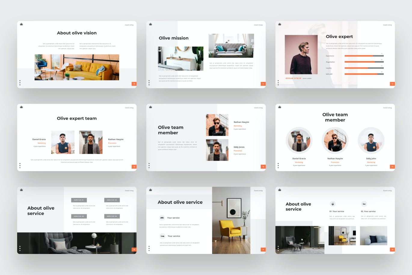 高品质的时尚高端简约多用途PPT模板（pptx）