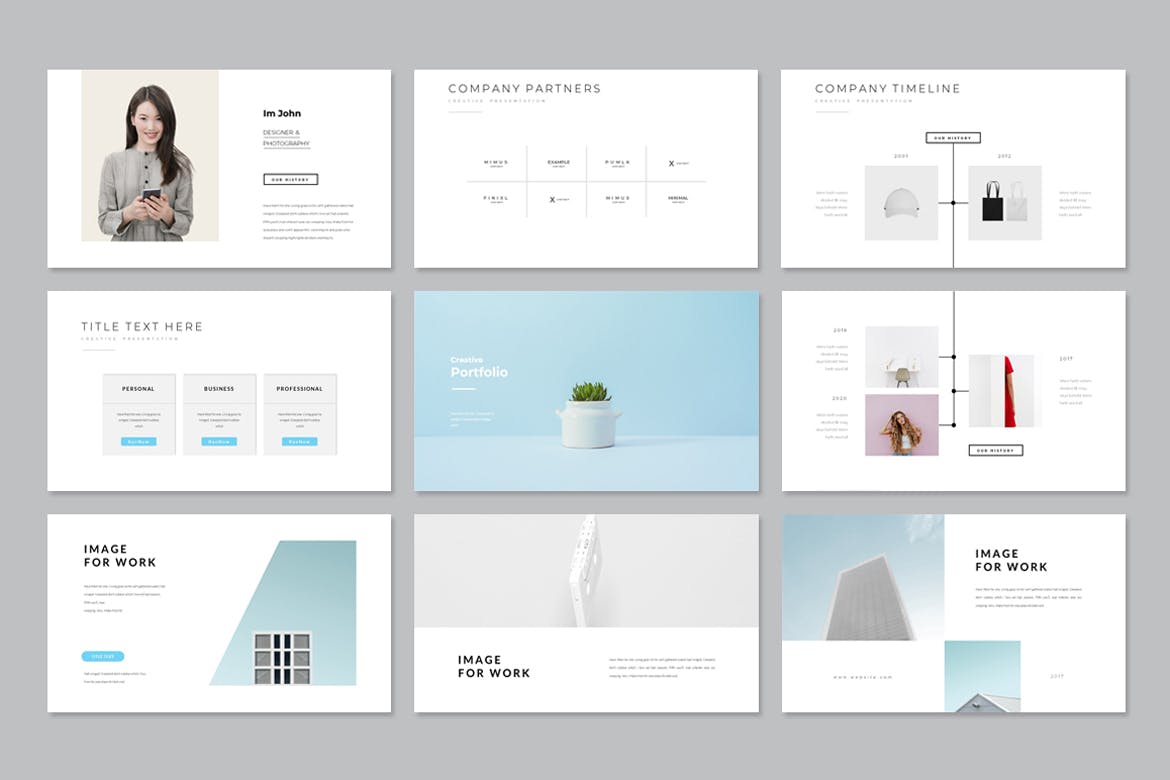 极简业务介绍ppt模板 (PPTX)