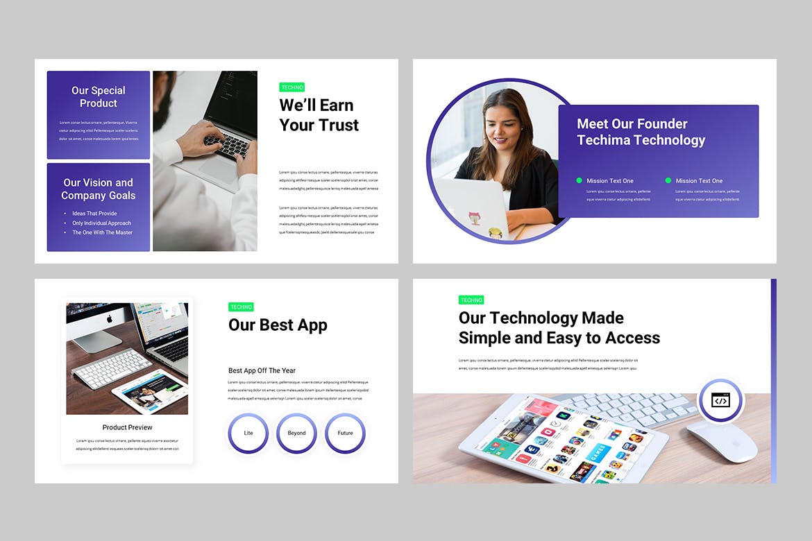 TECHIMA – 科技数据PPT模板(PPTX)