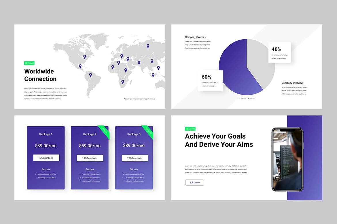 TECHIMA – 科技数据PPT模板(PPTX)