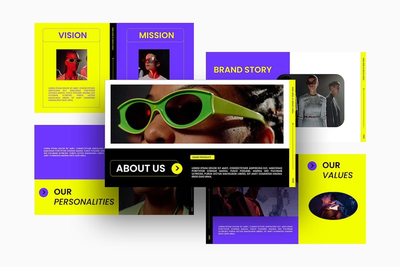 时尚品牌指南演示ppt模板 (PPT,PPTX)