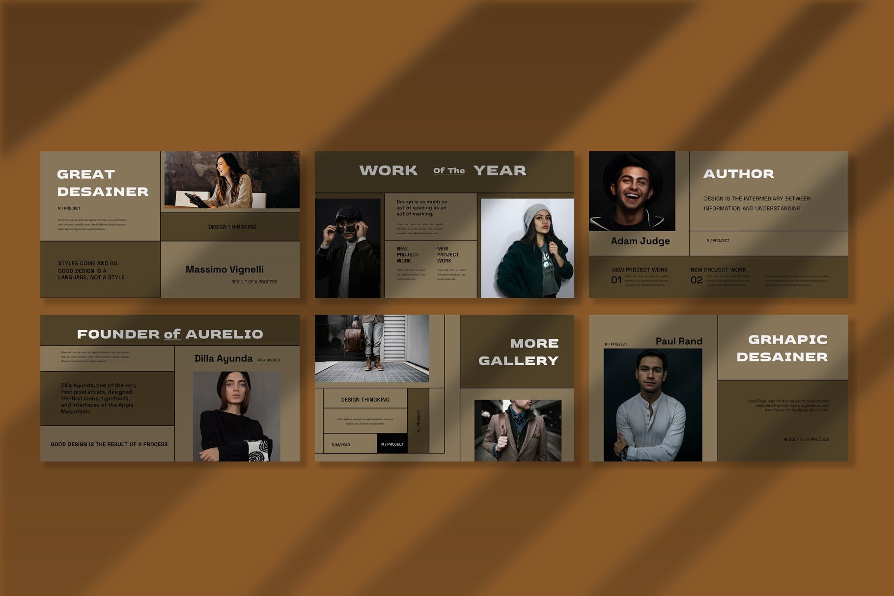 金色杂质风经典独特PPT演示模板 (PPTX,PPT)