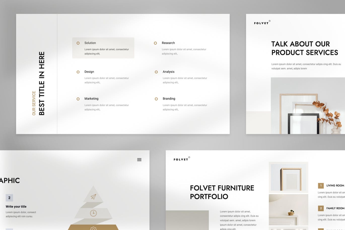 极简主义家具产品ppt模板 (PPTX)