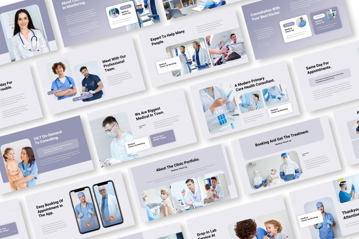 医疗体检检查ppt模板 (PPT,PPTX)