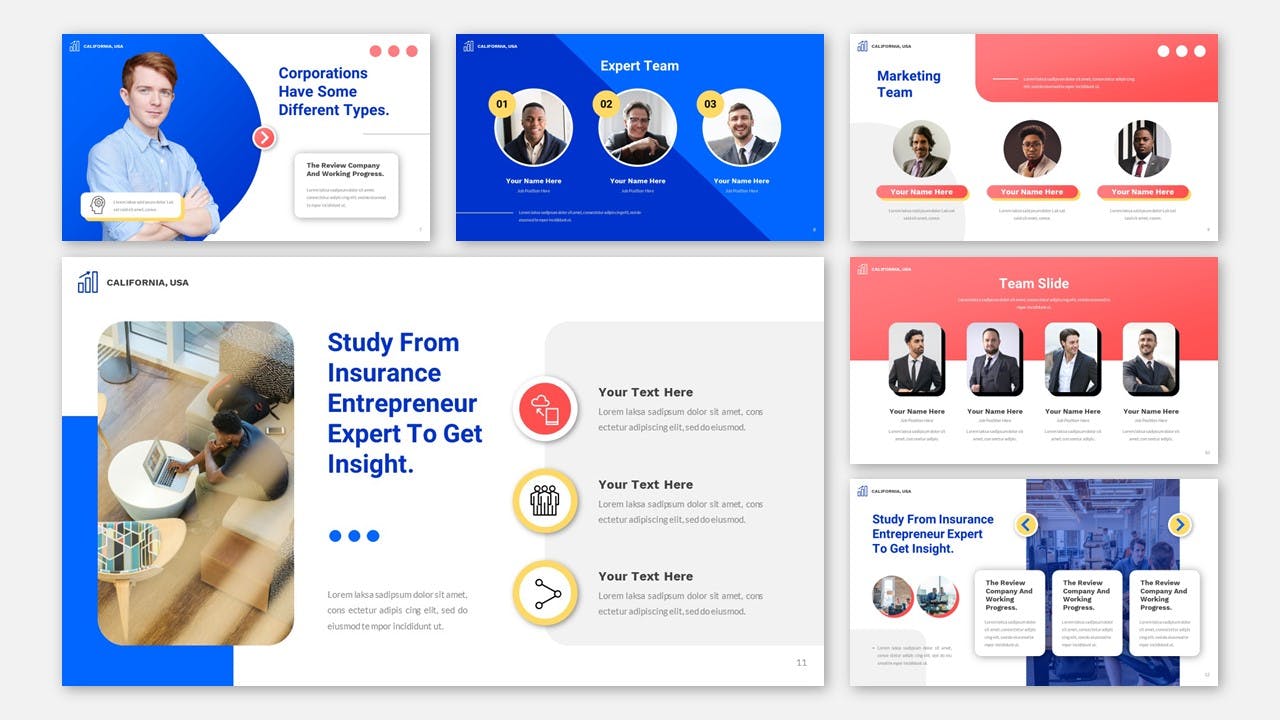 初创公司报告商业ppt模板 (PPTX,PPT)