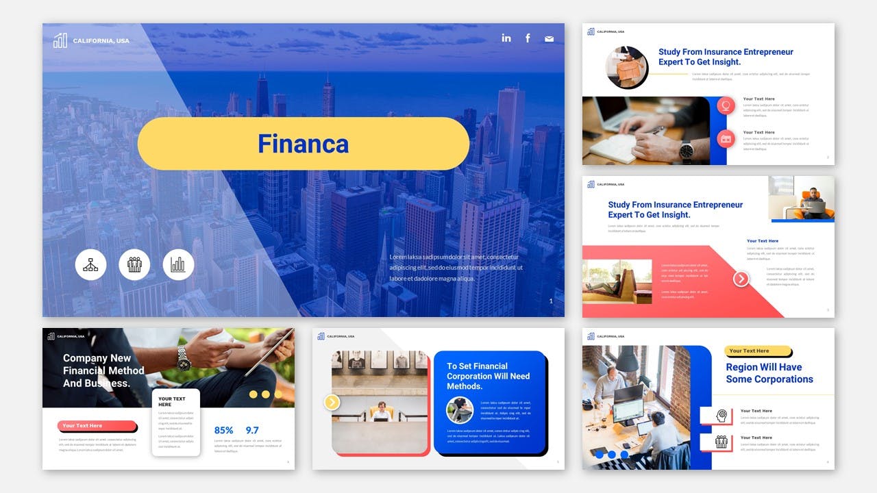 初创公司报告商业ppt模板 (PPTX,PPT)