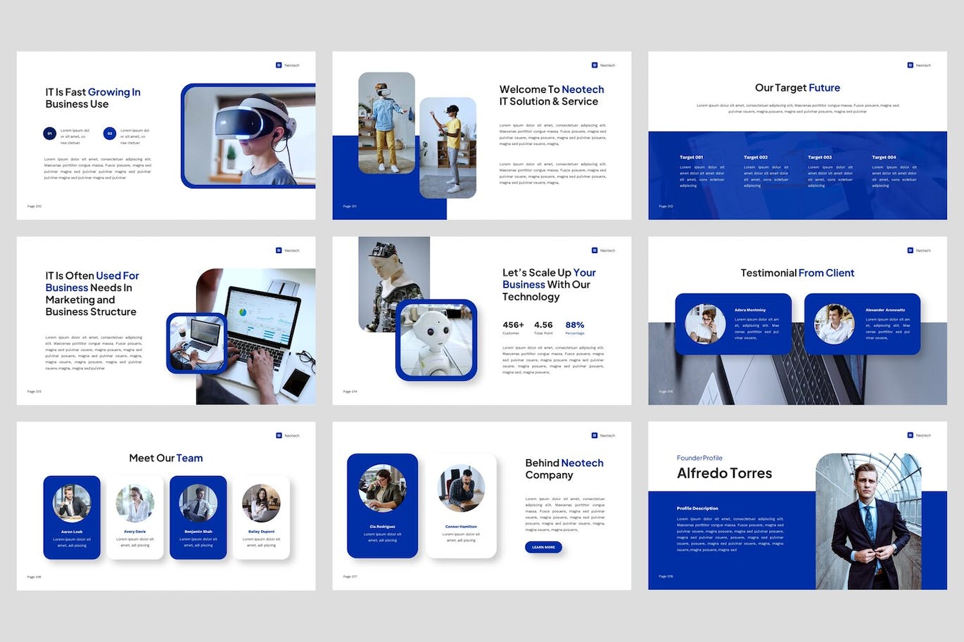 IT解决方案和服务ppt模板 (PPT,PPTX)