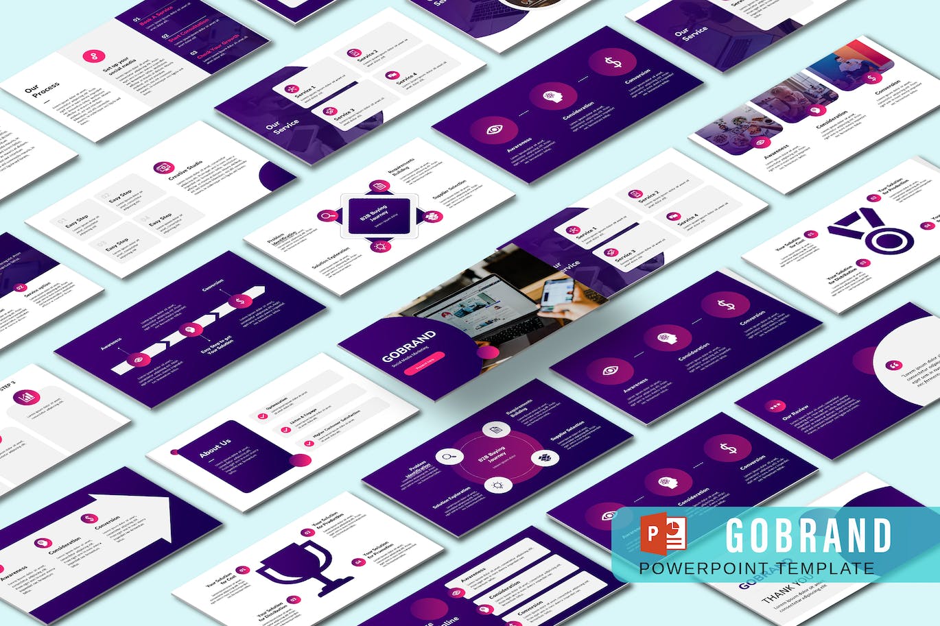 社交媒体营销ppt模板 (PPT)