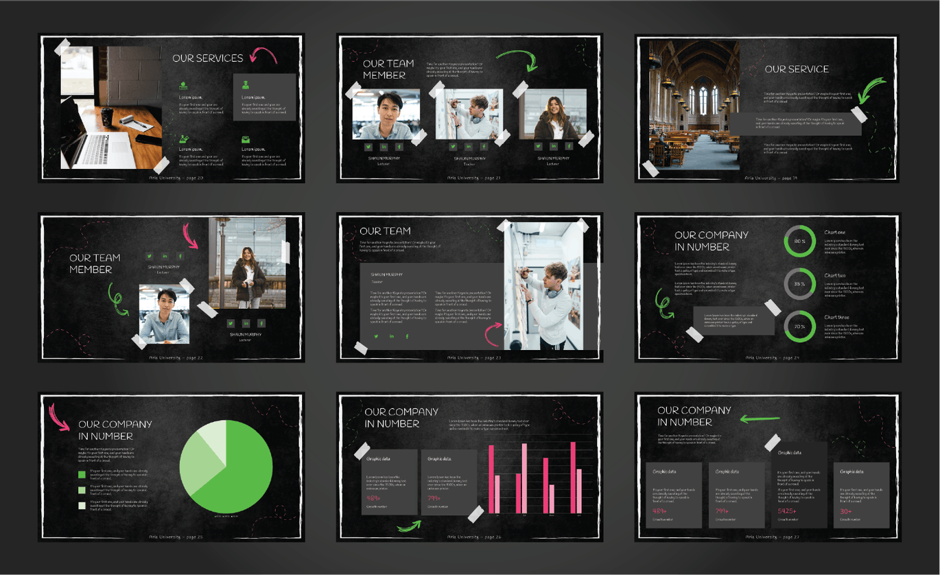 精美大学主题PPT模板 (PPTX)