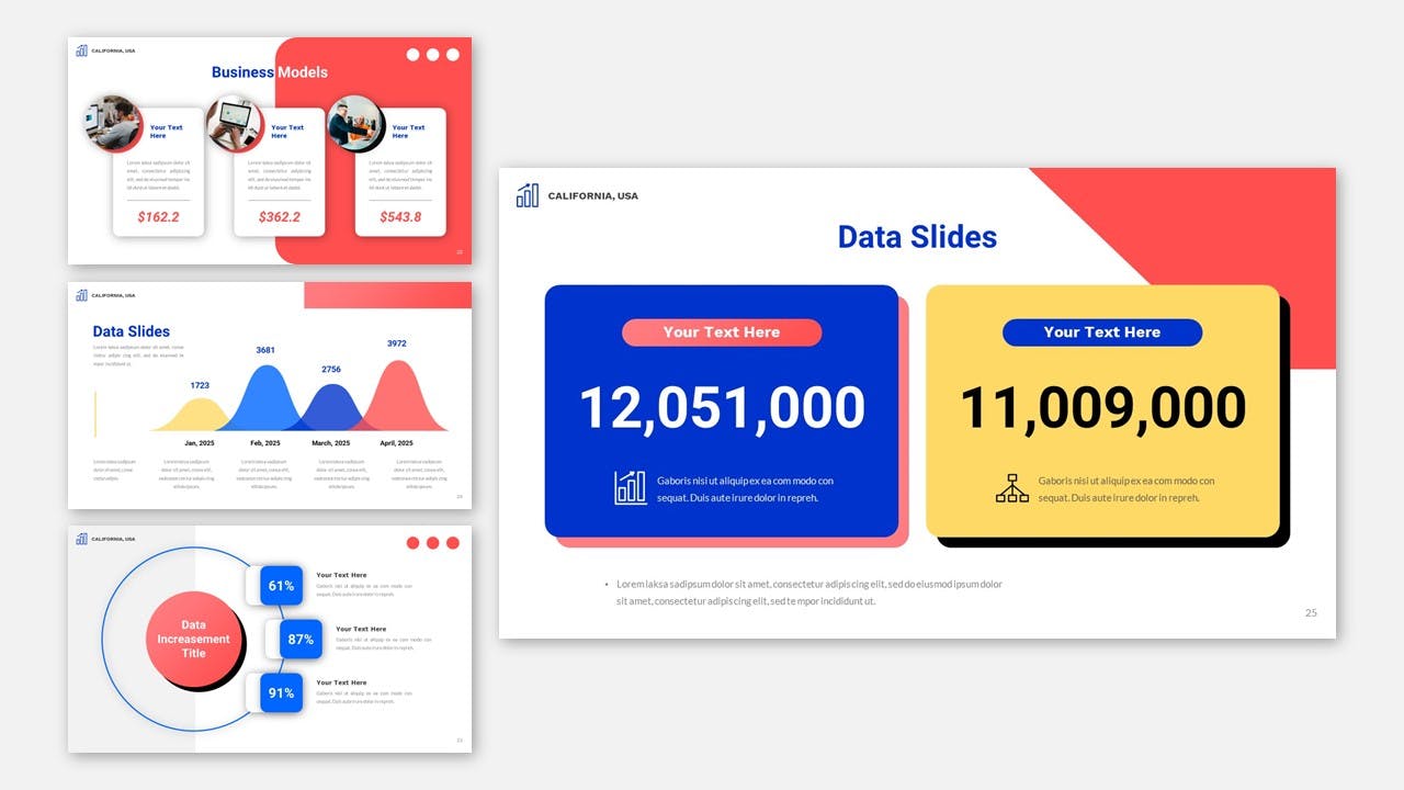 初创公司报告商业ppt模板 (PPTX,PPT)