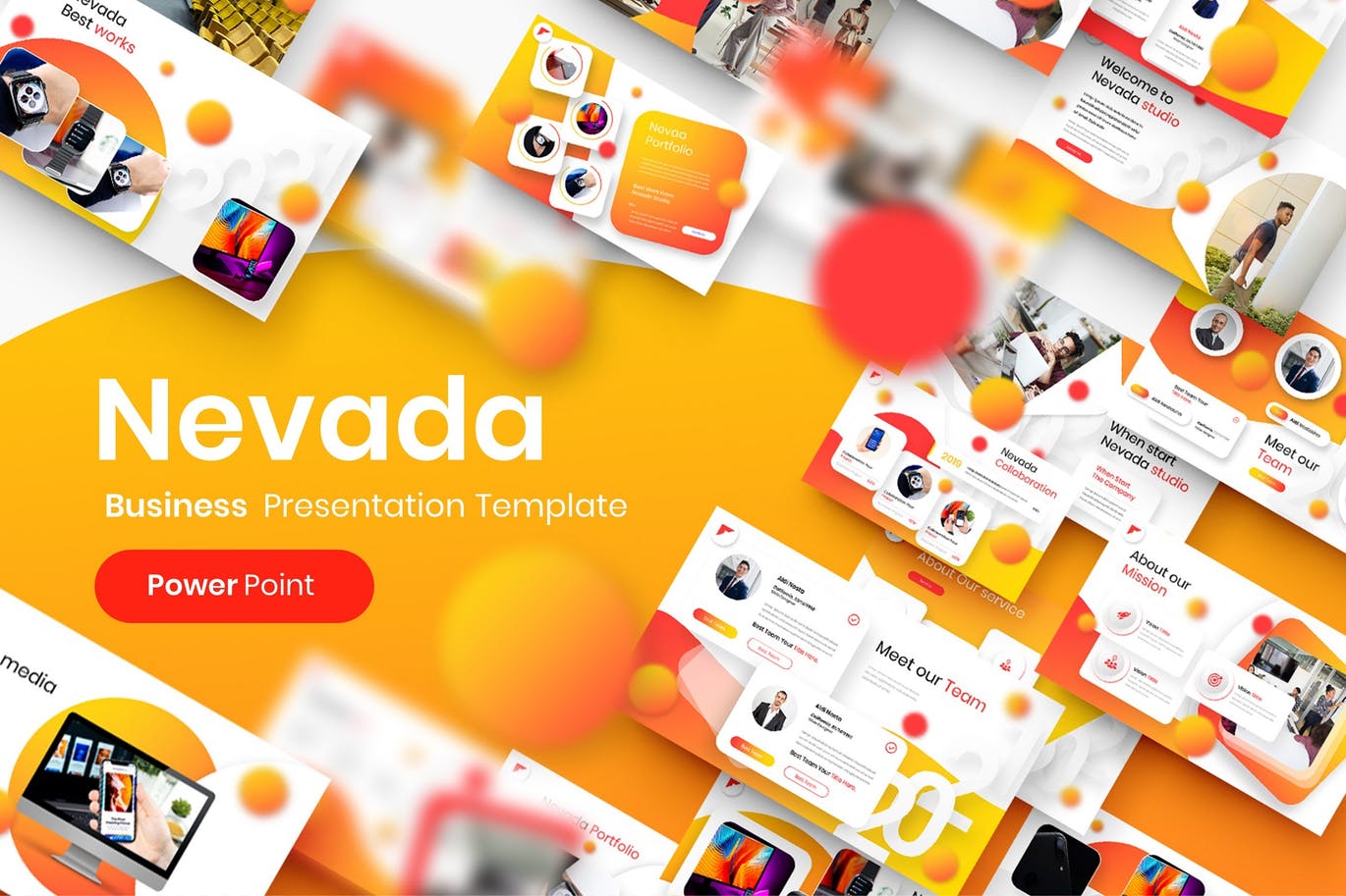 Nevada – 高端商务彩色PPT模板(PPTX)