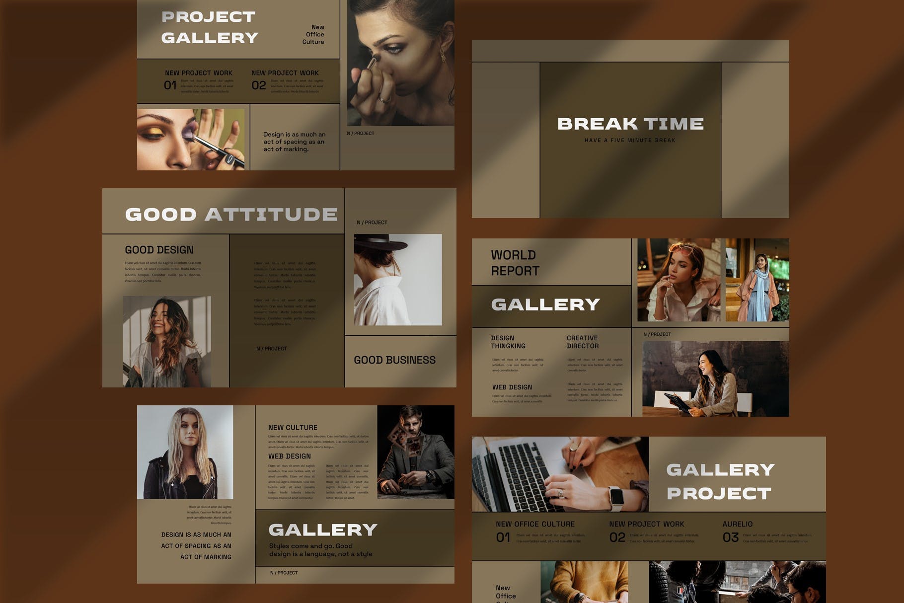 金色杂质风经典独特PPT演示模板 (PPTX,PPT)