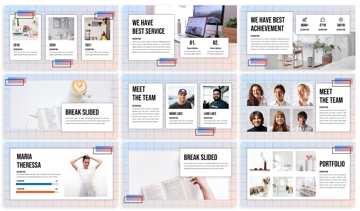 Usenda -现代创意PPT演示模板 (PPTX,PPT)