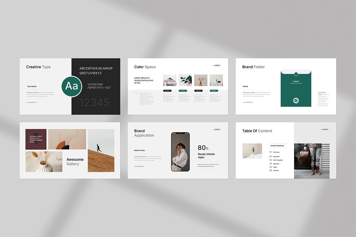 品牌指南介绍ppt模板 (PPTX)