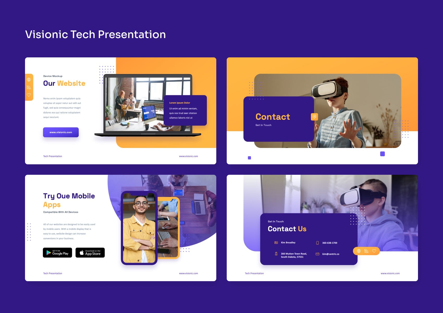 Visionic – 专业科技展示PPT模板 (PPTX)