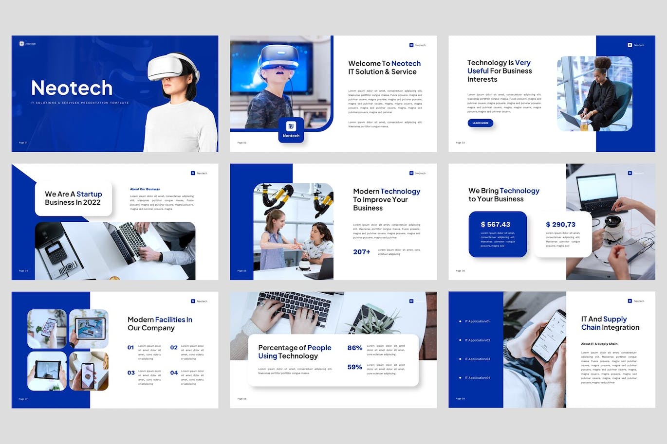 IT解决方案和服务ppt模板 (PPT,PPTX)