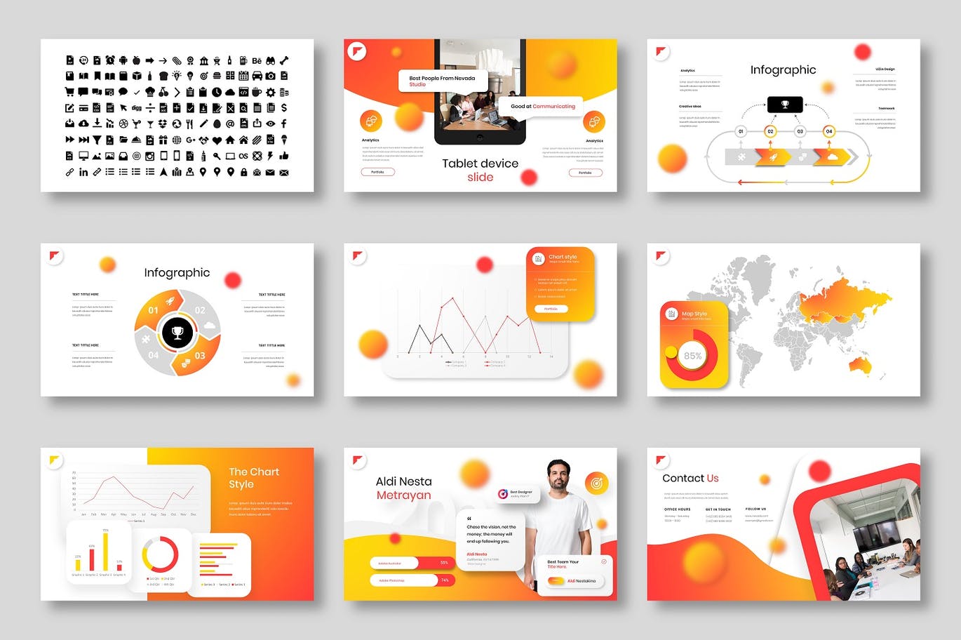 Nevada – 高端商务彩色PPT模板(PPTX)