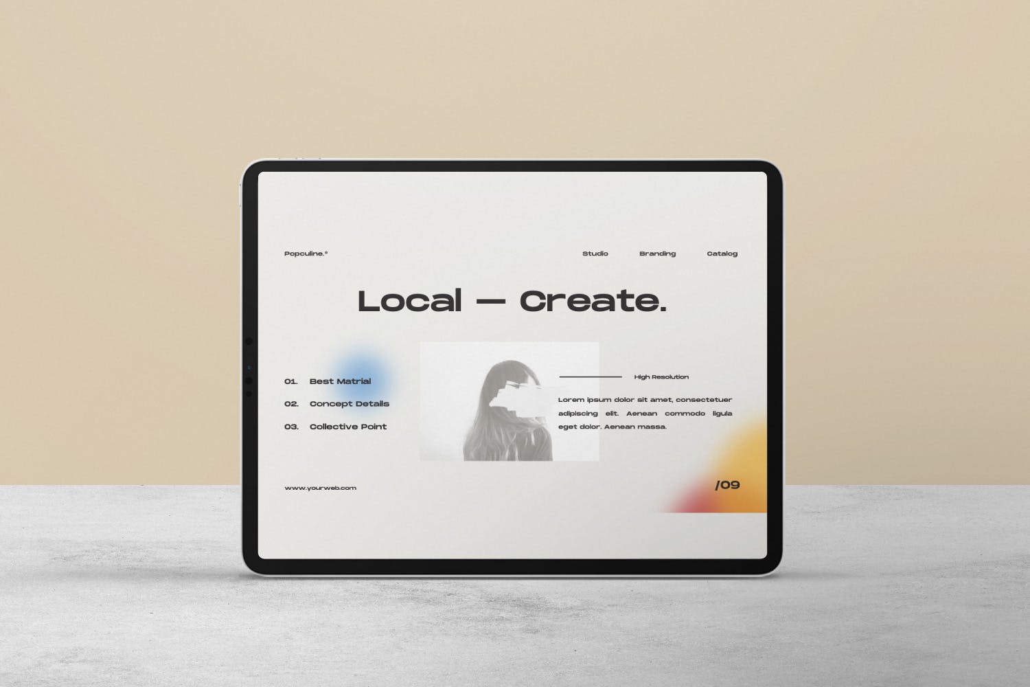 Popculine – 时尚画册PPT演示模板(PPTX)