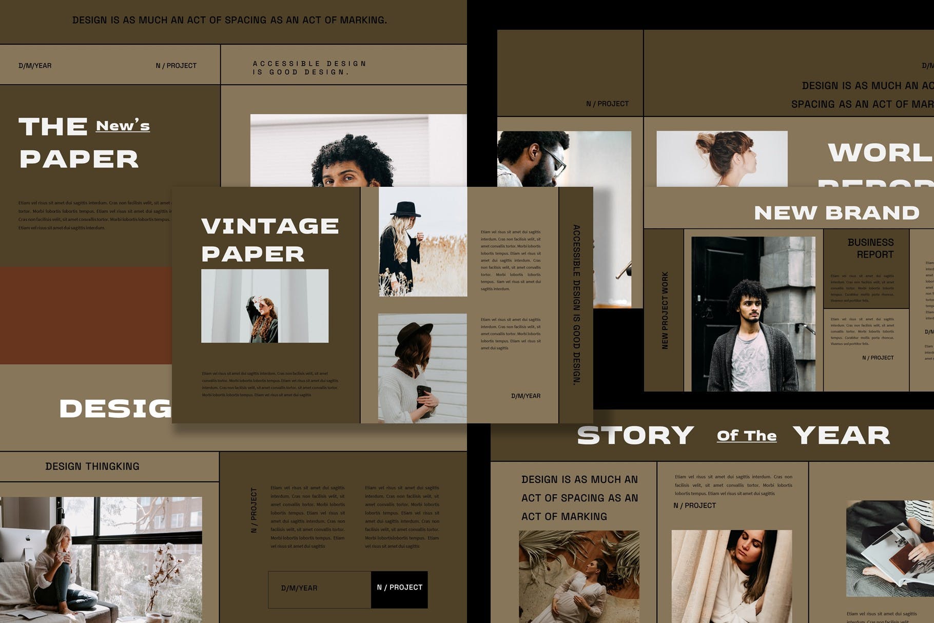 金色杂质风经典独特PPT演示模板 (PPTX,PPT)