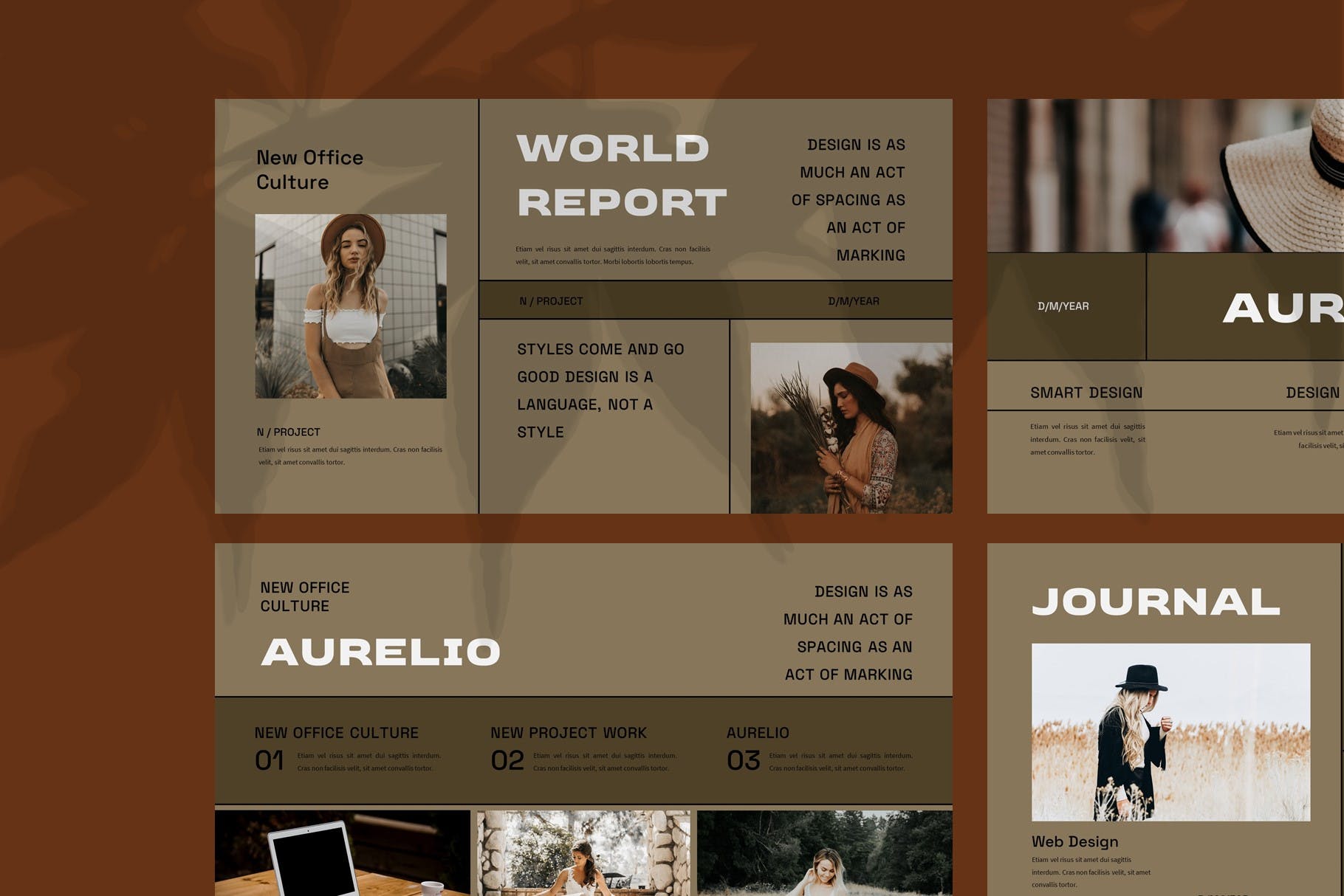 金色杂质风经典独特PPT演示模板 (PPTX,PPT)